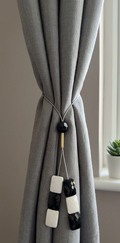 Embrasse Fermatenda Gioiello Di Design con Pietre a Diamante colore Bianco E Nero