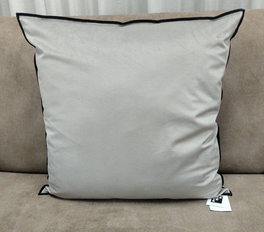 Cuscino Reevèr Velluto Grigio 50x50