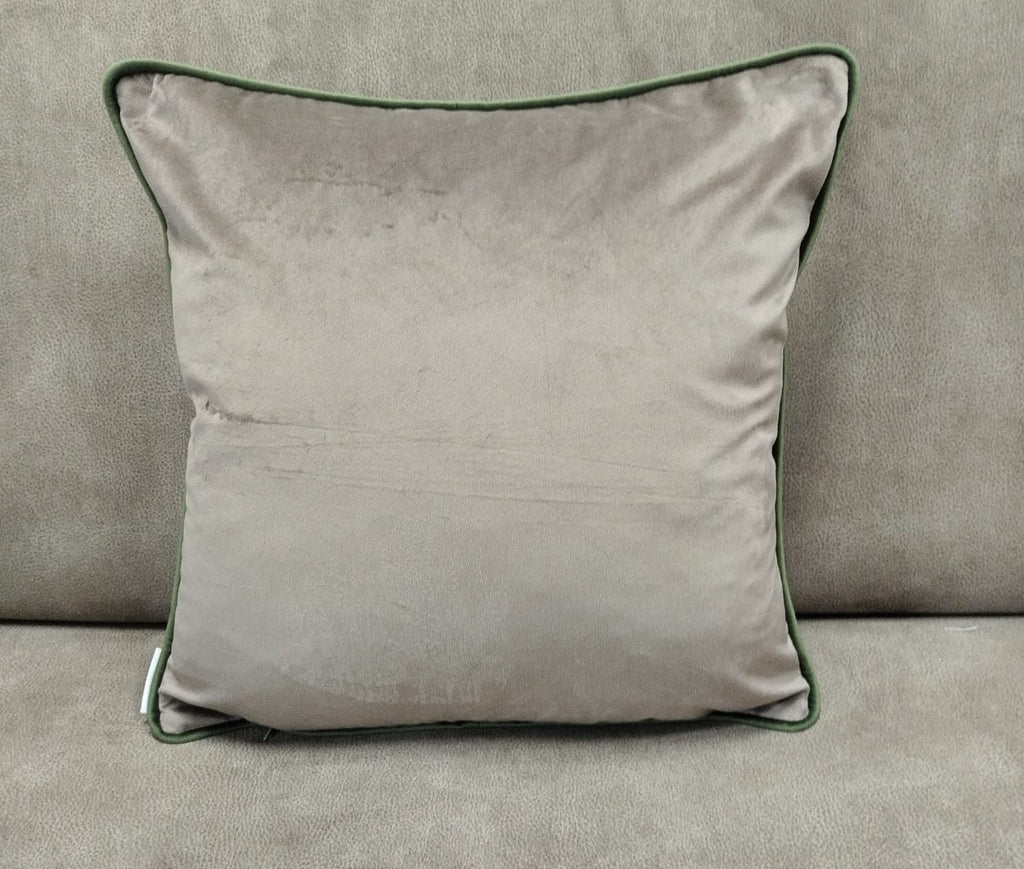 Cuscino Reevèr Velluto Tortora 45x45