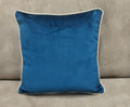 Cuscino Reevèr Velluto Blu 45x45