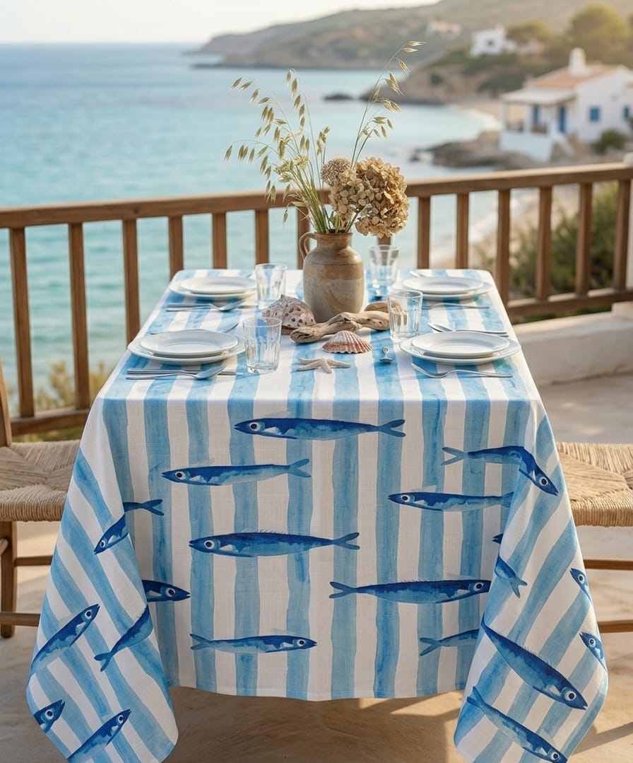 Tovaglia Sardine Casa Anversa mis. 150x320