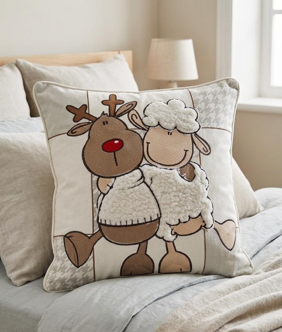 Cuscino Velluto Happy People Friends 42x42