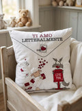 Foderina Cuscino Velluto Happy People Friends-Love 42x42 SENZA IMBOTTITURA