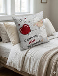 Foderina Cuscino Velluto Happy People Friends-Love 42x42 SENZA IMBOTTITURA