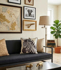 Cuscino Velluto Zebra/Beige 50x50